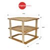 Copco Bamboo COP3TIERCORBAM Three Tier Kitchen Corner Storage Shelf, Display Boxed, Wood, Brown