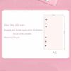 80 Sheets, A6 Pink Refill Loose Leaf Paper, 6 Hole Notebook Refill for Binders, Planner Refills