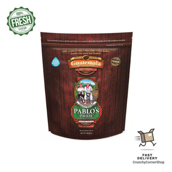 Pablo's Pride Gourmet Coffee, Whole Bean, Guatemala (2 lb.) Fast Ship