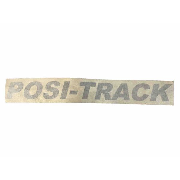 Asv Skid Steer POSI-TRACK DECAL OEM NOS