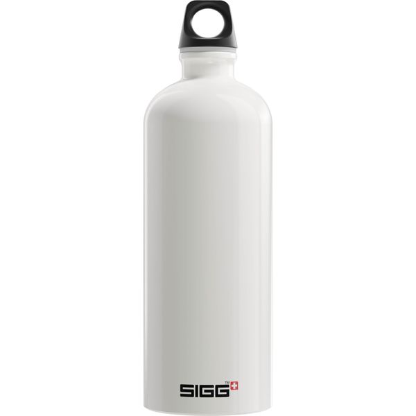 SIGG - Aluminum Water Bottle - TravellerWhite - Climate Neutral Certified - Suitable For Carbonated Beverages - Leakproof & Lightweight - BPA Free - 34 oz