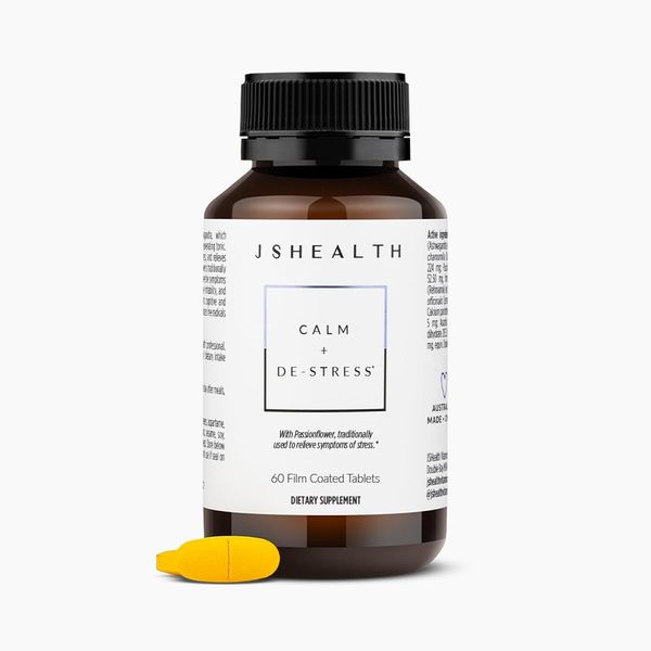 JSHealth Calm + Destress Supplement - 60 Capsules - Stress Reducing Formula