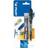 Pilot Frixion Erasable Rollerball Set 0.7 mm (Single Pen) with 3 refills - Black