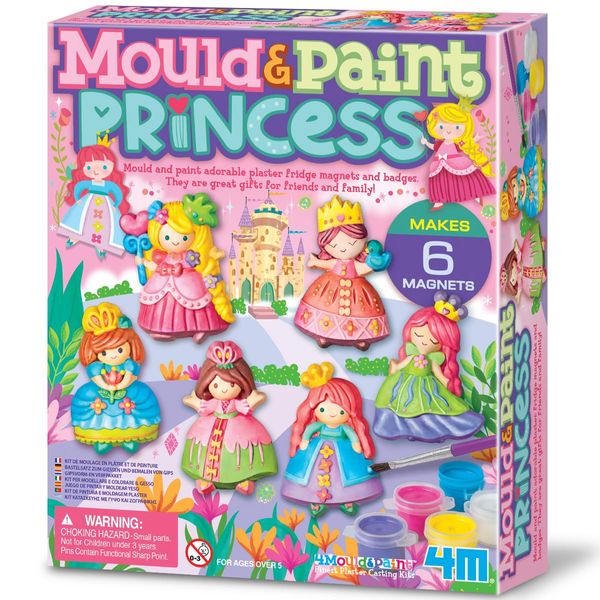 4M "2019" Glitter Princess Mould and Paint - Multi-Coloured