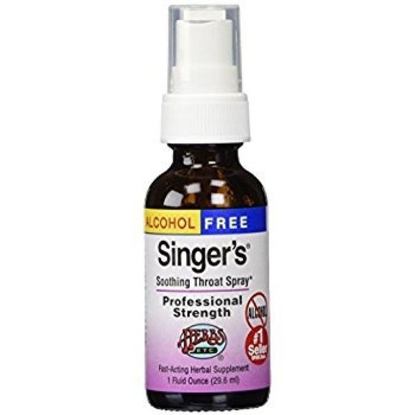 Herbs Etc Alcohol Free Singer's Saving Grace Professional Strength 1 oz Liquid