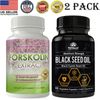 Forskolin Extract Weight Management & Black Seed Oil Immune Support Supplements