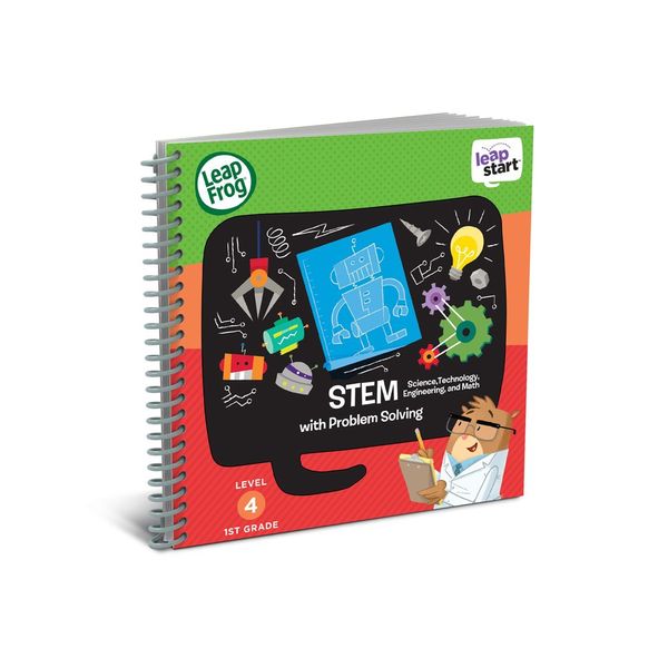 LeapFrog LeapStart 1st Grade Activity Book: STEM (Science, Technology, Engineering, Math) and Problem Solving (Requires LeapStart System)
