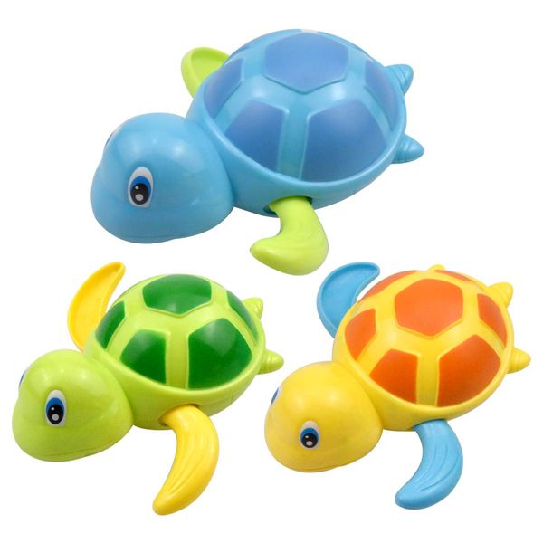 Cozlly 3PCS Baby Bath Toys, Baby Bathtub Toys, Wind up Water Toys Swimming Turtle, Baby Wind Up Bath Toys, Baby Shower Bathtime Fun Water Toys, Clockwork Turtle for Toddlers Boys Girls