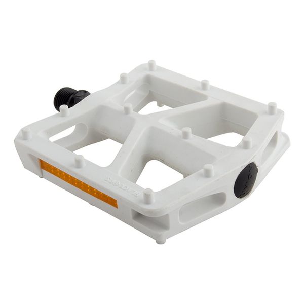 Black Ops BMX T-Bar Pedals, 9/16", White