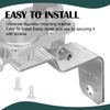 Universal L-Mount Regulator Mounting Bracket for Mounting LP Gas Regulators,Rv Post Regulator Bracket and Propane Regulator Bracket 2-Pack