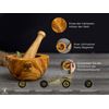 Olive Wood Mortar & Pestle Set "The Iconic Mortar"