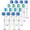 KHBD 16 Pack Replacement Heads for Braun Oral B Electric Toothbrush Handles- Includes 4 Sensitive Brush, 4 Precision Brush, 4 Deep Cleaning, 4 Floss Clean Brush Heads