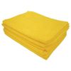 Finchley 5 Star Facilities Microfibre Cleaning Cloth Colour-coded Multi-surface Yellow [Pack 6]+free refill pen (3)