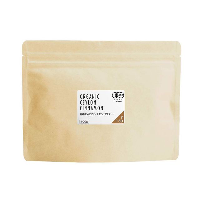 nichie Organic Cinnamon Made in Sri Lanka, 100% Additive-Free Powder, 3.5 oz (100 g)