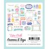 Echo Park Cardstock Ephemera 33/Pkg-Frames & Tags, My Little Girl