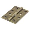TIMCO Double Phosphor Bronze Washered Hinges - Solid Brass - Antique Brass