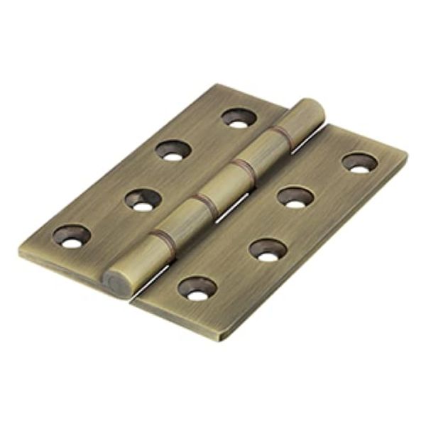 TIMCO Double Phosphor Bronze Washered Hinges - Solid Brass - Antique Brass