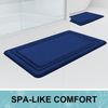 Smiry Extra Soft Non-Slip, Quick-Dry Memory Foam Bath Mat - 60 x 90 cm, Thick, Comfortable & Machine Washable - Navy Blue
