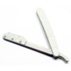 Disposable Straight Razor W/ Pre Inserted Blade Barber Single Plastic - White