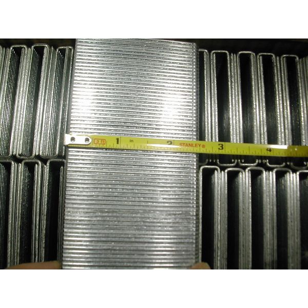 15 gauge 7/16" Medium Crown Staples 5000/bx Galvanized Chisel Point 2-1/2" long