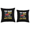 Funny Salamander One Brain Cell Lots Cute For Herpetologists Throw Pillow
