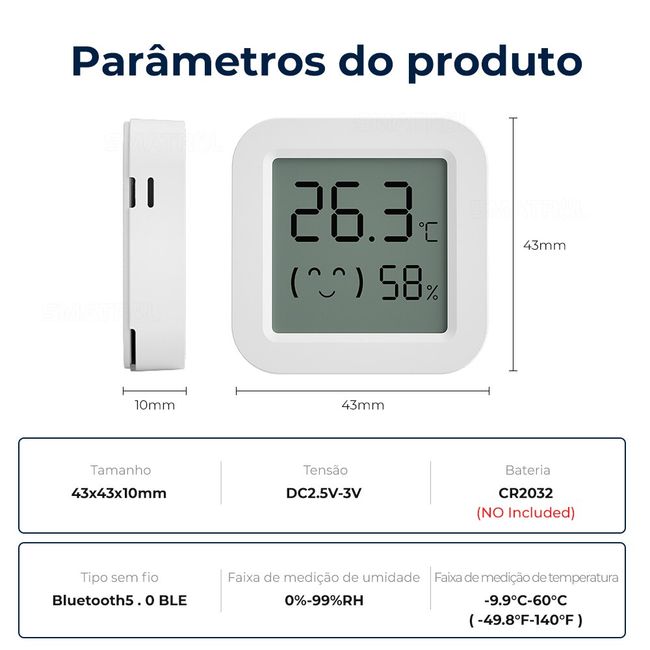 Xiaomi Mi Temperature And Humidity Monitor 2 White