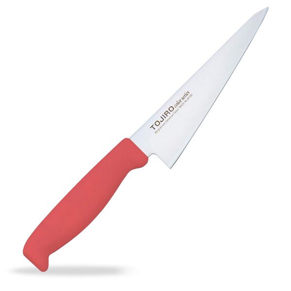 Fujitora Industries F-162R Tojiro Color Molybdenum Vanadium Steel Bone Knife 5.9 inches (150 mm) Red by Tojiro