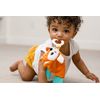 INFANTINO Go Gaga Cuddly Teether Fox for Sensory Exploration; Silicone teether for Teething Relief, Multicoloured
