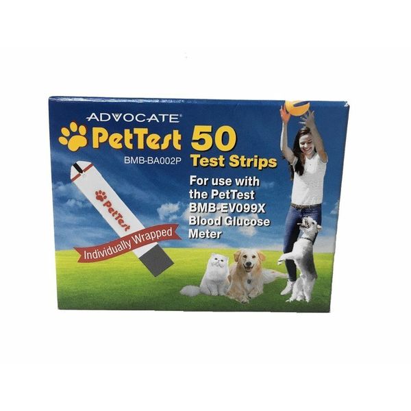 Advocate PetTest Test Strips 50 CT Per BOX, LOT OF 20 - 1000 STRIPS TOTAL