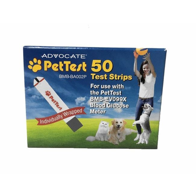 Advocate PetTest Test Strips 50 CT Per BOX, LOT OF 20 - 1000 STRIPS TOTAL
