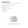Galvanox Electric Toothbrush Replacement Charger for Braun Oral-B Electric Toothbrushes, Waterproof Inductive Base for Model 3757 - Portable Travel w/Built-in USB Power Cord (LED Charging Indicator)