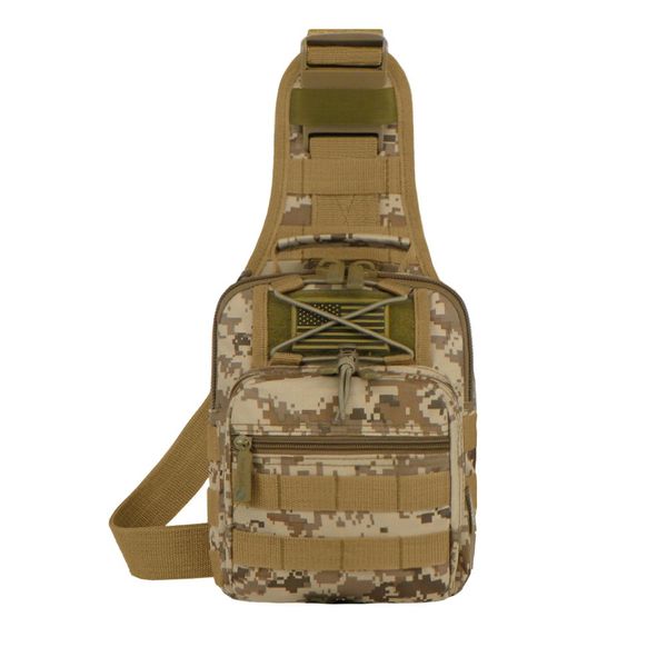 East West U.S.A RTC517 Tactical Sling Chest Utility Shoulder Bag, Tan Camo