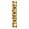 10pcs Electrical Distribution Wire Screw Terminal Brass Ground Neutral Bar 10-Hole