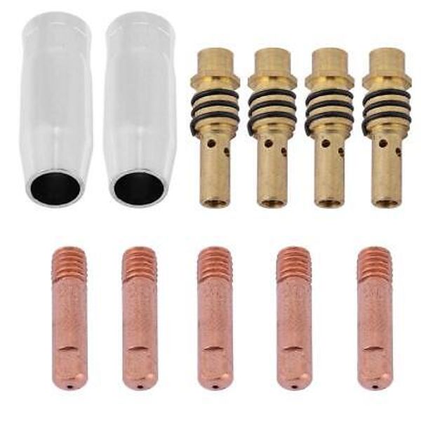 11pcs Contact Nozzle Tip Holder 15ak Mig Welding Torch Nozzle Contact Tips Holde