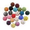 Yellow 6mm (2 holes) Bling Crystal Ball