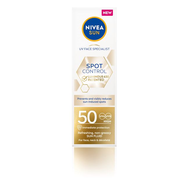 NIVEA SUN UV Gesicht Experte Anti-Pigmentflecken Sonnenschutz Luminous 630 LSF 50 (40 ml), feuchtigkeitsspendende Gesichtssonnencreme, nicht fettende Sonnencreme mit hohem LSF