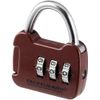 Fackelmann Baggage Combination Lock 2x1 inch of Metal in red/Silver