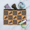 Harry Potter Hufflepuff Pattern Makeup Cosmetic Bag Organizer Pouch