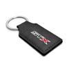 iPick Image Compatible with Ford F150 STX 4x4 Rectangular Black Leatherette Key Chain