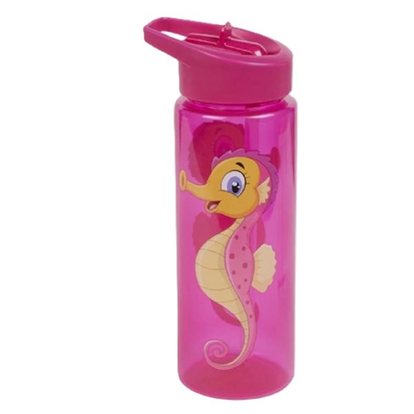 Ravensden 19cm Seahorse Drinking Flask, Pink