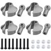 Hobbypark Aluminum Alloy Shock Rod Ends & Spring Perch (Gray)