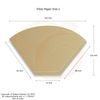 300 Size 2 Coffee Filter Paper Cones, Unbleached by EDESIA ESPRESS