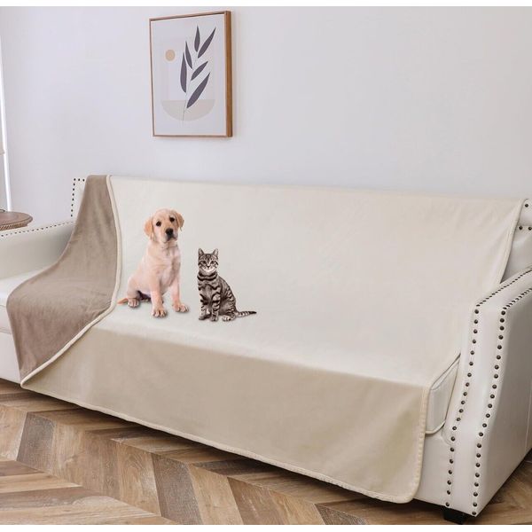 Tuffeel Waterproof Dog Blanket, 68x82 inches Pet Couch Covers for Sofa, Bed F...