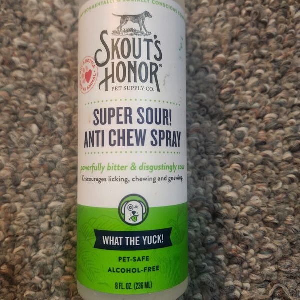 Skouts Honor 8fl oz super sour anti chew spray. Pet supply Co.