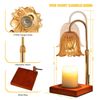 Adjustable Candle Warmer Lamp with Timer Dimmable Includes 2 Bulbs Gold