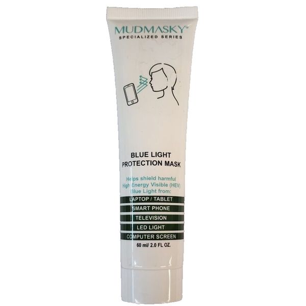 Mudmasky Blue Light Protection Mask Day Cream Anti-Aging HEV Shield Sealed Tube