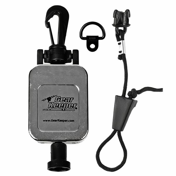 Hammerhead Industries Gear Keeper CB MIC KEEPER Retractable Microphone Holder RT2-4712 – Features Heavy-Duty Snap Clip Mount, Adjustable Mic Lanyard and Hardware Mounting Kit - Made in USA – Chrome