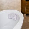 Splash Home Gel-B Non Slip Bath Pillow Luxurious Cushion Spa for Bathtub, Hot Tub, Jacuzzi, 11" x 2" x 7", Clear