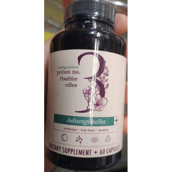 * Ladybug Potions Potion 3 Positive Vibes Ashwagandha Cordyceps exp 02/25 #4395