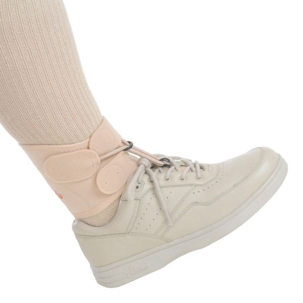 Boxia The Revolutionary Drop Foot Ankle Orthosis for Flaccid Paralysis Drop Foot - BEIGE (Class 1 Medical Device) - Supplied to the NHS - XSMALL: Ankle Circ:13-17cm